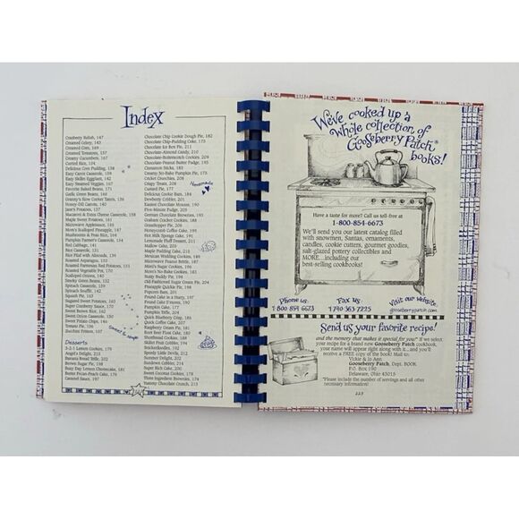 Gooseberry Patch Cookbooks Lot Of 2, Country Quick  & Easy and What’s For Dinner - Picture 11 of 16